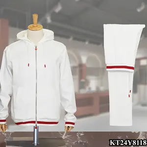 OECHSLI ملابس رياضية القطن مجموعة الرجال 2025 سميكة الخريف الشتاء جديد الرياضة مريحة جودة عادية مقنعين سستة حجم كبير M-4XL