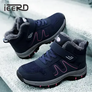 أحذية الثلج عدم الانزلاق للرجال والنساء ، أحذية المشي لمسافات طويلة في الهواء الطلق ، أحذية رياضية دافئة ، أحذية الكاحل النسائية ، حجم 35-45 ، الشتاء