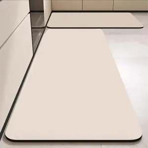 VIKAMA الحصير المطبخ دياتومي الأرض السجاد عدم الانزلاق مسح تمديد قطاع الأوساخ مقاومة ماصة القدم الحصير