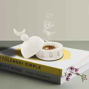 كوب علاج عطري لقلعة القمر في الشرق الأوسط، ديكورات مبخرة، مكتب غرفة المعيشة، ديكورات عيد رمضان i