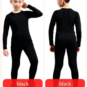 طقم رياضي للأطفال الأكثر مبيعًا لخريف وشتاء، دفء مزدوج، لا خوف من الجليد والثلج، جري مريح