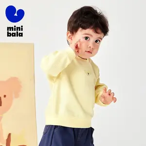 هوديي صغير بالا للبنين والبنات الطفل 2025 نسخة الربيع الجديدة للأطفال هوديي القطن الخالص الهراء لطيف هوديي