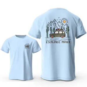 استكشف المزيد من تي شيرت مطبوع 100% قطن كبير الحجم للمغامرة جرافيك تي شيرت للرجال والنساء ملابس الصيف ملابس الشارع الشهير