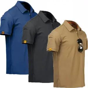 الرجال سريعة الجافة البلوز المطرزة قمصان الصيف المتضخم تنفس الملابس مرونة عادي التخييم التنزه تسلق تي شيرت