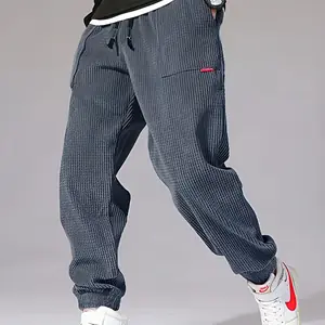 الخريف الشتاء الدافئة دراجة نارية عداء ببطء سروال قصير الرجال التكنولوجيا الصوف Sweatpants عادية سراويلي حريمي الذكور الرياضة الحرارية بنطلون