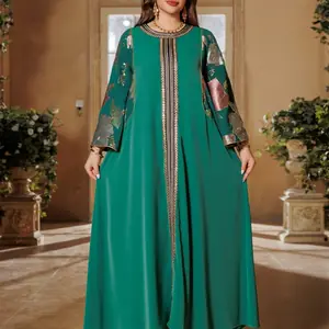 فستان سهرة أنيق مطرز بالترتر قفطان لعام 2026، رداء إسلامي من الدانتيل الشهير، جودة عالية، فستان حفلات عباية مذهل، 3 ألوان